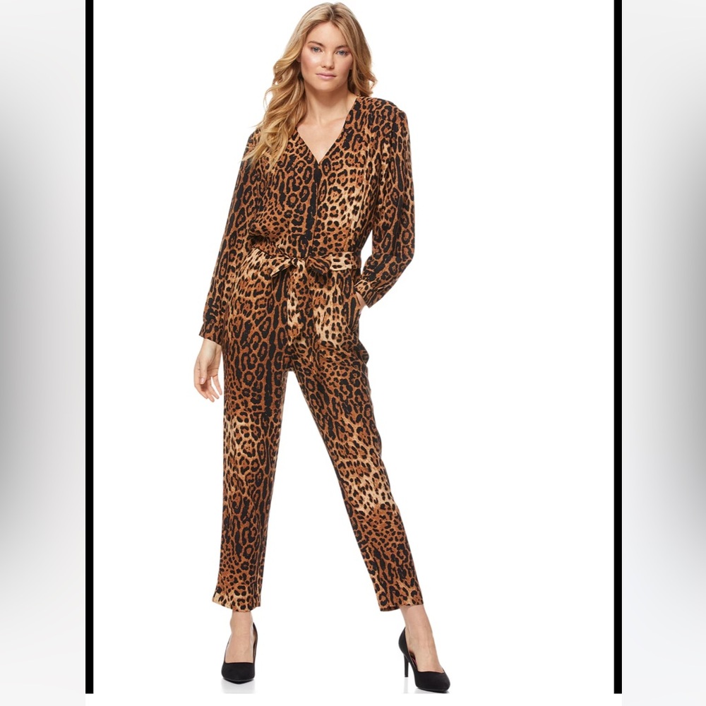 Scoop Leopard Print Jumpsuit